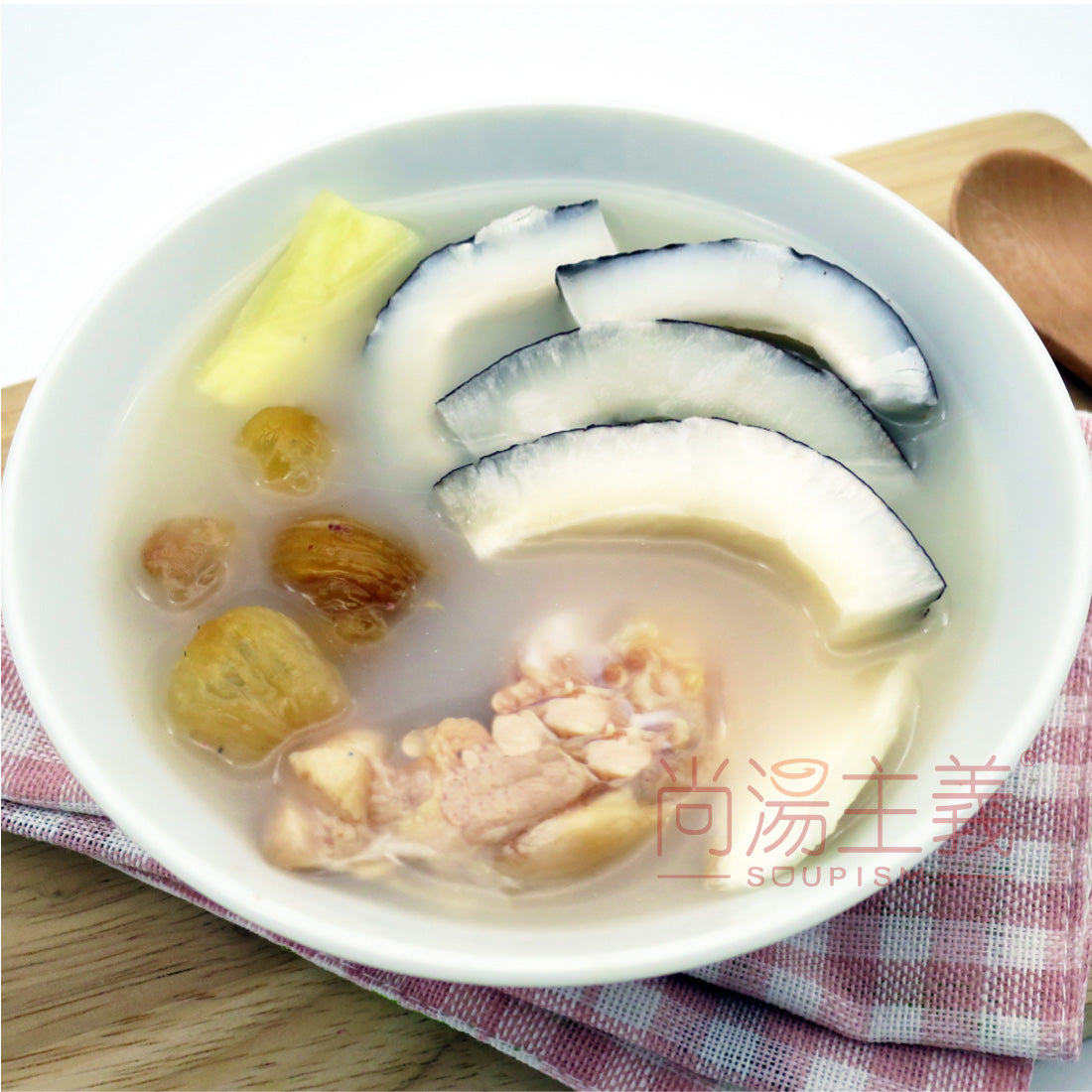 【鮮椰子雞湯 (採用印度椰子)】(不連湯料) 老火湯包