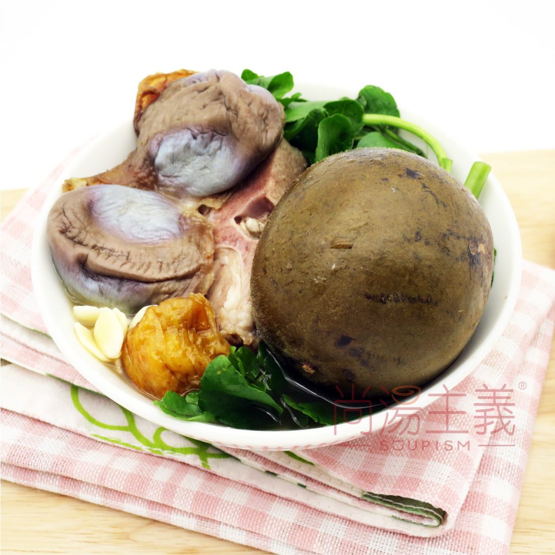 【西洋菜蜜棗陳腎豬骨湯 】(不連湯料) 老火湯包