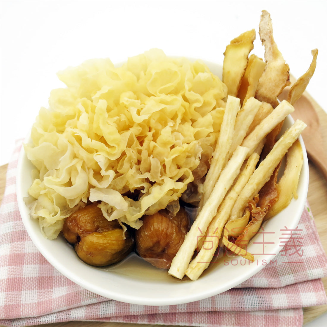 【沙參玉竹雪耳瘦肉湯】(不連湯料) 老火湯包