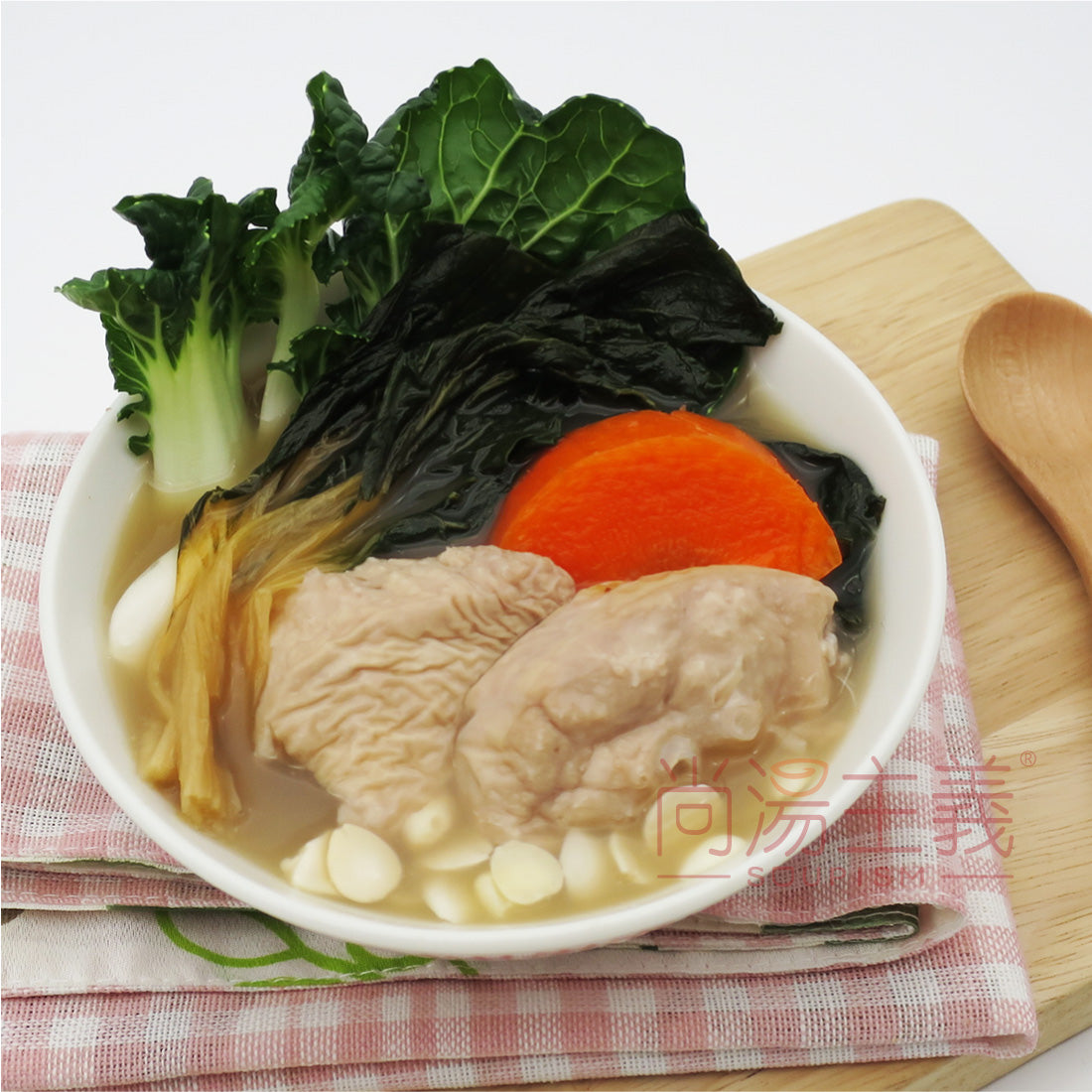【金銀菜南北杏豬肺湯】(不連湯料) 老火湯包