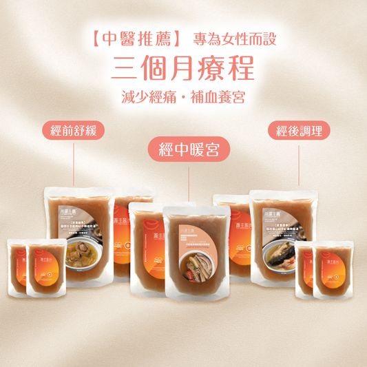 【中醫參與配方】生理週期調理三部曲 | 專為女性而設｜恒常三個月療程