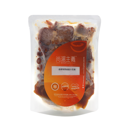 自家制黑椒蜜汁叉燒｜餸菜包
